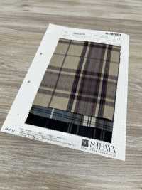 SB43270 와이드 폭 60/2 샤기 체크[원단] SHIBAYA 서브 사진