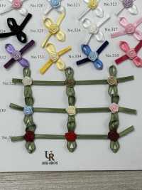 9820 핸드메이드 가랜드 롤드 로즈 타입[리본 / 테이프 / 코드] UNITED RIBBONS 서브 사진