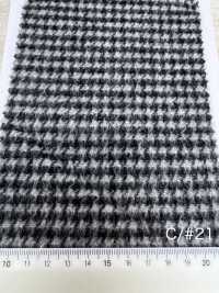 85352 리 울 샴브레이 섀기 체크[원단] 파리카(PARICA) 서브 사진