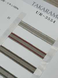 UR-3554 리넨 스트라이프[리본 / 테이프 / 코드] UNITED RIBBONS 서브 사진
