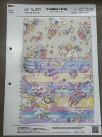 AP51203 인쇄된 옥스포드 바닐라 팝[원단] COSMO TEXTILE 서브 사진