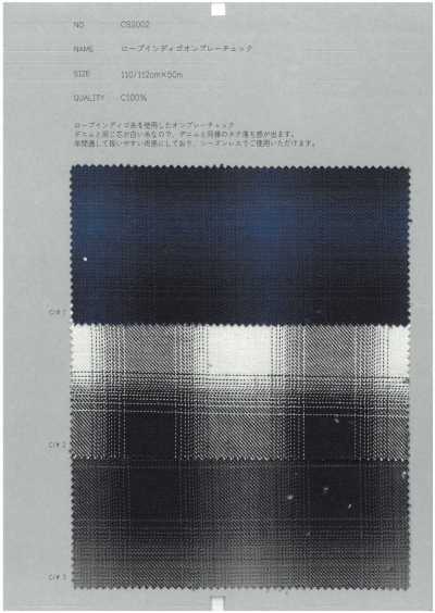 CS2002 로프 인디고 옹브레 체크