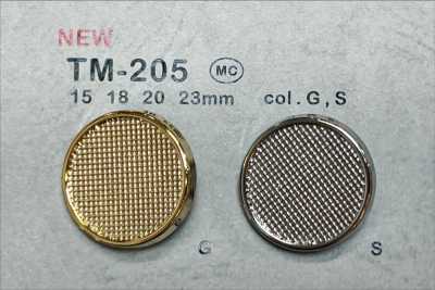 TM-205 메탈 버튼 뒷면 다리 테두리 있음