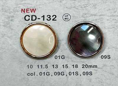 CD-132 메탈 버튼 뒷고리 테두리 있음