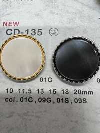 CD-135 금속 단추, 뒷발, 가장자리 DAIYA BUTTON 서브 사진