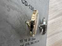 CD-136 금속 단추, 뒷발, 가장자리 DAIYA BUTTON 서브 사진