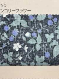 850531 세븐베리® 론 무표백 코튼, 멜랑콜리 플라워, 블랙베리[원단] VANCET 서브 사진