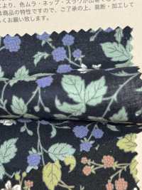 850531 세븐베리® 론 무표백 코튼, 멜랑콜리 플라워, 블랙베리[원단] VANCET 서브 사진