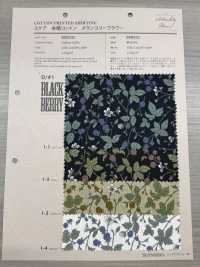 850531 세븐베리® 론 무표백 코튼, 멜랑콜리 플라워, 블랙베리[원단] VANCET 서브 사진