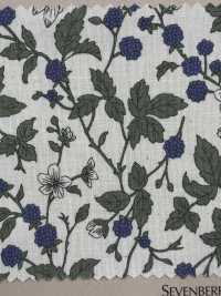 850531 세븐베리® 론 무표백 코튼, 멜랑콜리 플라워, 블랙베리[원단] VANCET 서브 사진