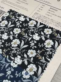 850533 세븐베리® 론 무표백 코튼 멜랑콜리 플라워 모란[원단] VANCET 서브 사진