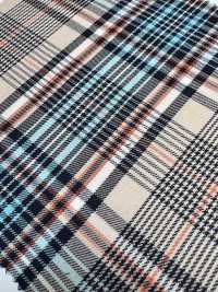 KYC411-D3 T/C 원사 염색 체크 골드 케어[원단] 우니 섬유(UNI TEXTILE) 서브 사진