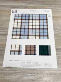 KYC452-D2 T/C 원사 염색 체크 골드 케어[원단] 우니 섬유(UNI TEXTILE) 서브 사진