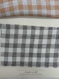 A-7060 유럽 리넨 내추럴 체크[원단] ARINOBE CO., LTD. 서브 사진