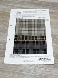 46218 LIM-bless 폴리에스터/레이온 40실 트윌 체크[원단] SUNWELL 서브 사진