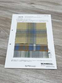 26259 올드 슬럽 10 싱글 스레드 코튼 트윌 타탄[원단] SUNWELL 서브 사진