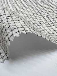 HK800 니가타 코튼 린넨 핀 체크 엔슈나다(화이트×블랙)[원단] KOYAMA 서브 사진