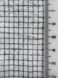 HK800 니가타 코튼 린넨 핀 체크 엔슈나다(화이트×블랙)[원단] KOYAMA 서브 사진