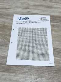 HK800 니가타 코튼 린넨 핀 체크 엔슈나다(화이트×블랙)[원단] KOYAMA 서브 사진