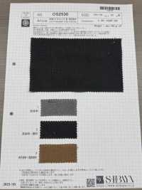 OS2530 HEMP/C 캔버스, 목탄 및 감 염색[원단] SHIBAYA 서브 사진