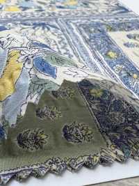 7026-615-6 60 잔디 물결 손수건 패턴[원단] 홋코(HOKKOH) 서브 사진