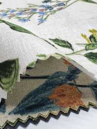 8026-790-2 손으로 그린 꽃이 있는 리넨 룸스테이트[원단] 홋코(HOKKOH) 서브 사진