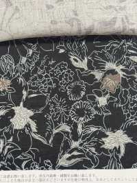 OKC034 60/ 리넨 프린트 라인 플라워[원단] Oharayaseni 서브 사진