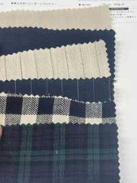 CHL-6349 린넨 불균일 실 헨리 리본 세탁기 가공[원단] 쿠와무라 섬유(KUWAMURA) 서브 사진