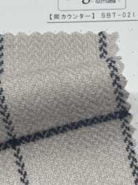 SBT-020 오가닉 헤링본 윈도페인 체크[원단] 쿠와무라 섬유(KUWAMURA) 서브 사진