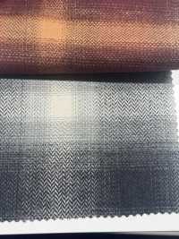 SBT-021 오가닉 트리밍 헨리본 옴브레 체크[원단] 쿠와무라 섬유(KUWAMURA) 서브 사진