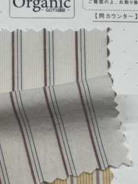 SBT-019 오가닉 내추럴 링클 워시드 스트라이프[원단] 쿠와무라 섬유(KUWAMURA) 서브 사진