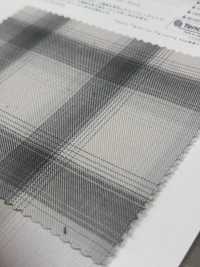 CH-6348 비대칭 옴브레 체크[원단] 쿠와무라 섬유(KUWAMURA) 서브 사진