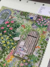 DP-4856-4 시크릿 가든 리넨 룸스테이트 시트[원단] 홋코(HOKKOH) 서브 사진