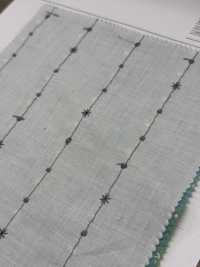 8026-855-1 잔디 자수 줄무늬 작은 꽃[원단] 홋코(HOKKOH) 서브 사진