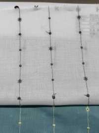 8026-855-1 잔디 자수 줄무늬 작은 꽃[원단] 홋코(HOKKOH) 서브 사진