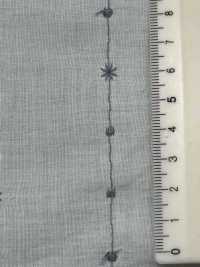 8026-855-1 잔디 자수 줄무늬 작은 꽃[원단] 홋코(HOKKOH) 서브 사진