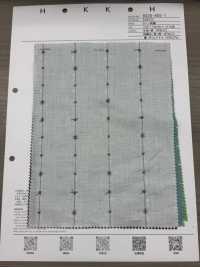 8026-855-1 잔디 자수 줄무늬 작은 꽃[원단] 홋코(HOKKOH) 서브 사진