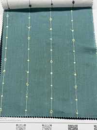 8026-855-1 잔디 자수 줄무늬 작은 꽃[원단] 홋코(HOKKOH) 서브 사진