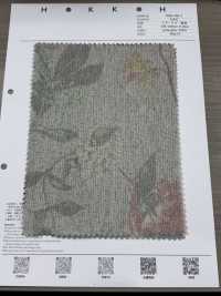 7026-400-1 시어 리브 트랜스퍼 라지 플라워[원단] 홋코(HOKKOH) 서브 사진