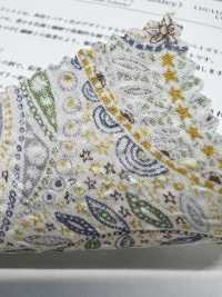 KCP807MWL-DK-35 면 80수 론 미라클 웨이브 리버티 프린트 찰리스 페이즐리[원단] 우니 섬유(UNI TEXTILE) 서브 사진