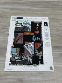 KDP2312SD-58-DD-774 여성스러운 데친 와이드 폭 잉크젯 프린트[원단] 우니 섬유(UNI TEXTILE) 서브 사진