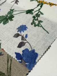 28110 식물성 플로럴 프린트와 엔젤 소프트 가공이 적용된 리넨 룸스테이트[원단] SUNWELL 서브 사진