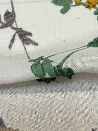 28110 식물성 플로럴 프린트와 엔젤 소프트 가공이 적용된 리넨 룸스테이트[원단] SUNWELL 서브 사진