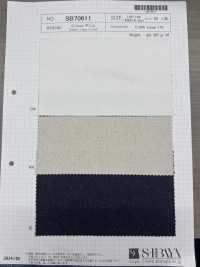 SB70611 C/리넨 데님[원단] SHIBAYA 서브 사진