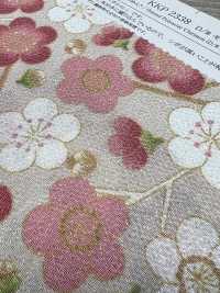 KKP2338-D-MODANUME 후타코 치리멘 모던 플럼[원단] 우니 섬유(UNI TEXTILE) 서브 사진