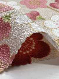 KKP2338-D-MODANUME 후타코 치리멘 모던 플럼[원단] 우니 섬유(UNI TEXTILE) 서브 사진