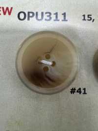 OPU311 물소 뿔 4홀 수지 버튼[단추] DAIYA BUTTON 서브 사진