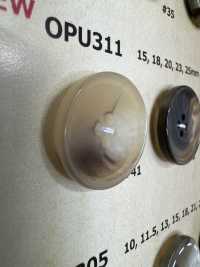 OPU311 물소 뿔 4홀 수지 버튼[단추] DAIYA BUTTON 서브 사진