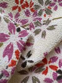 KKP2338-D-KUSAZAKURA 후타코 지리멘 쿠사자쿠라[원단] 우니 섬유(UNI TEXTILE) 서브 사진