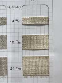 HL-9940 리넨 리넨 블렌드 테이프[리본 / 테이프 / 코드] 이름 없음 서브 사진